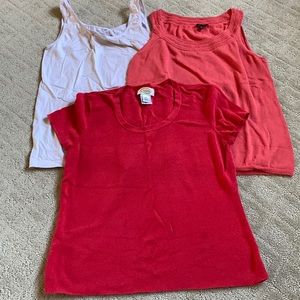 Talbots—3 shirts, medium/medium-petite